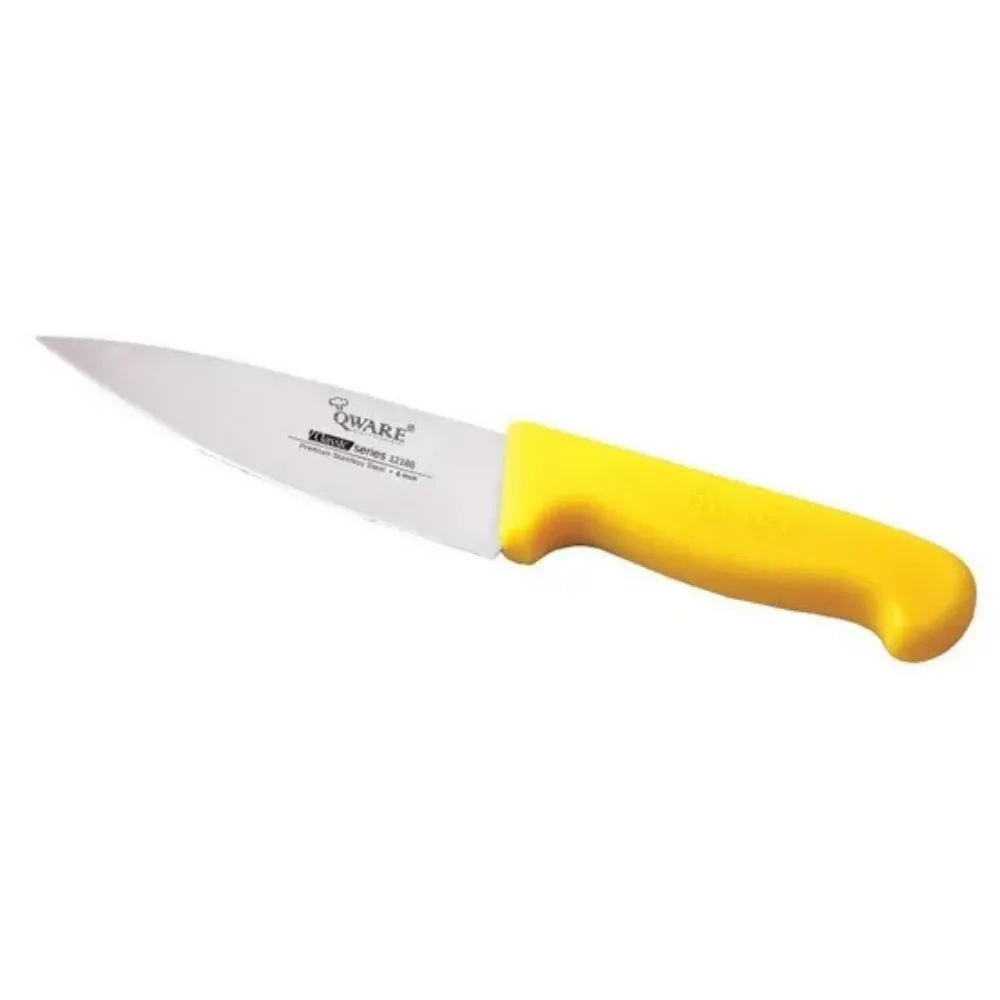 Qware 12188-30YL 12" Stainless Steel Chef Knife (Yellow)