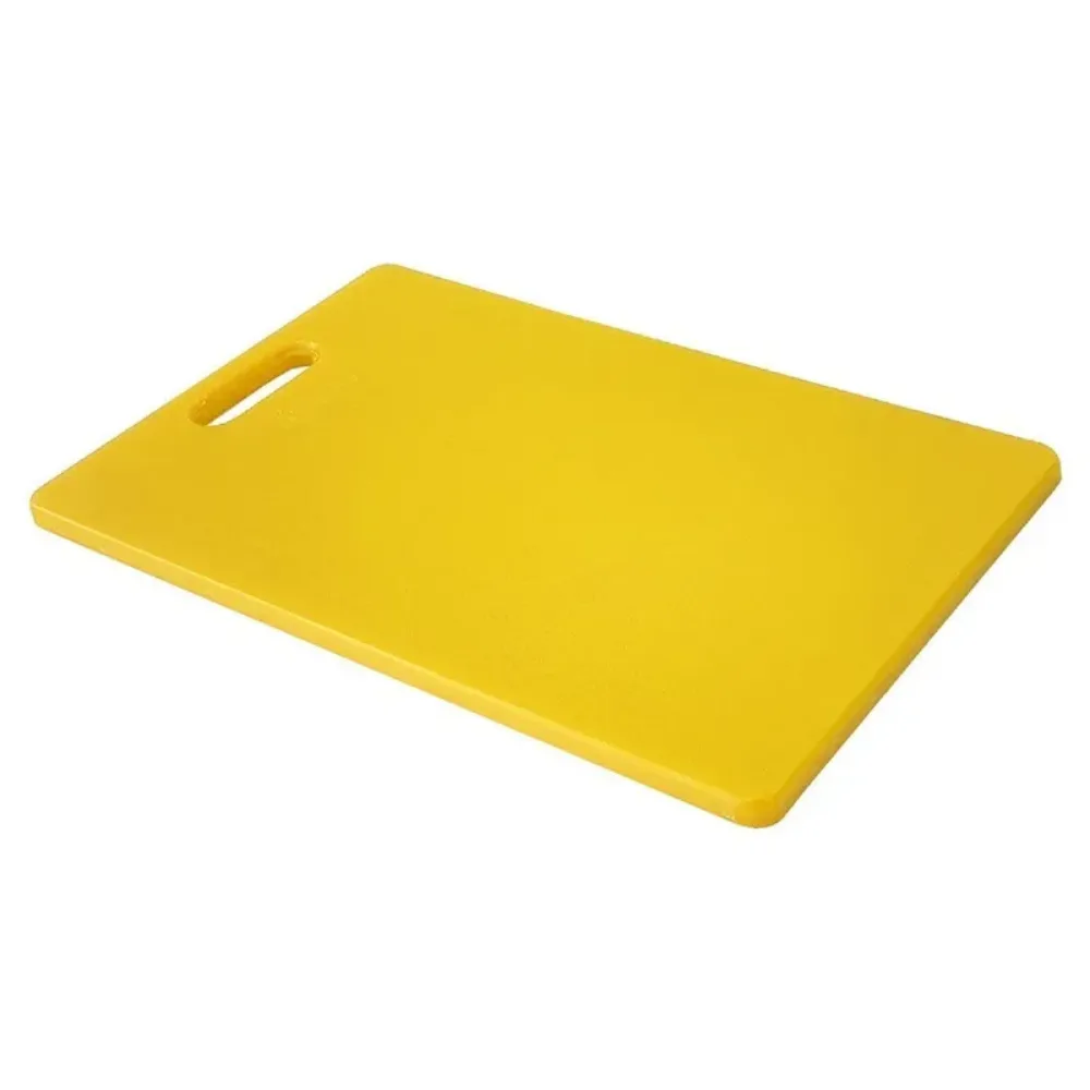 Qware QCB352513-YL Colour Coded Rectangle Cutting Board with Handle (Yellow)