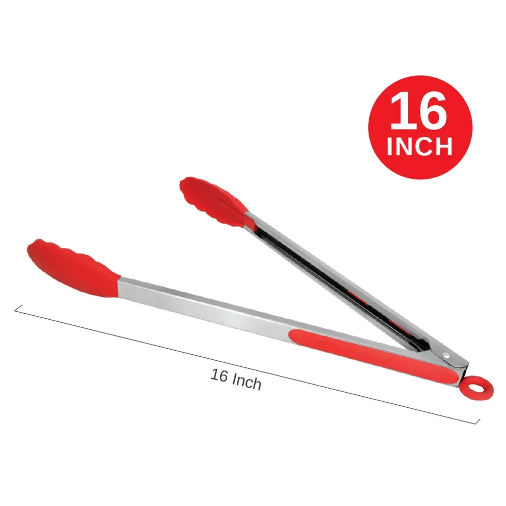 Qware 16" Stainless Steel Food Tongs