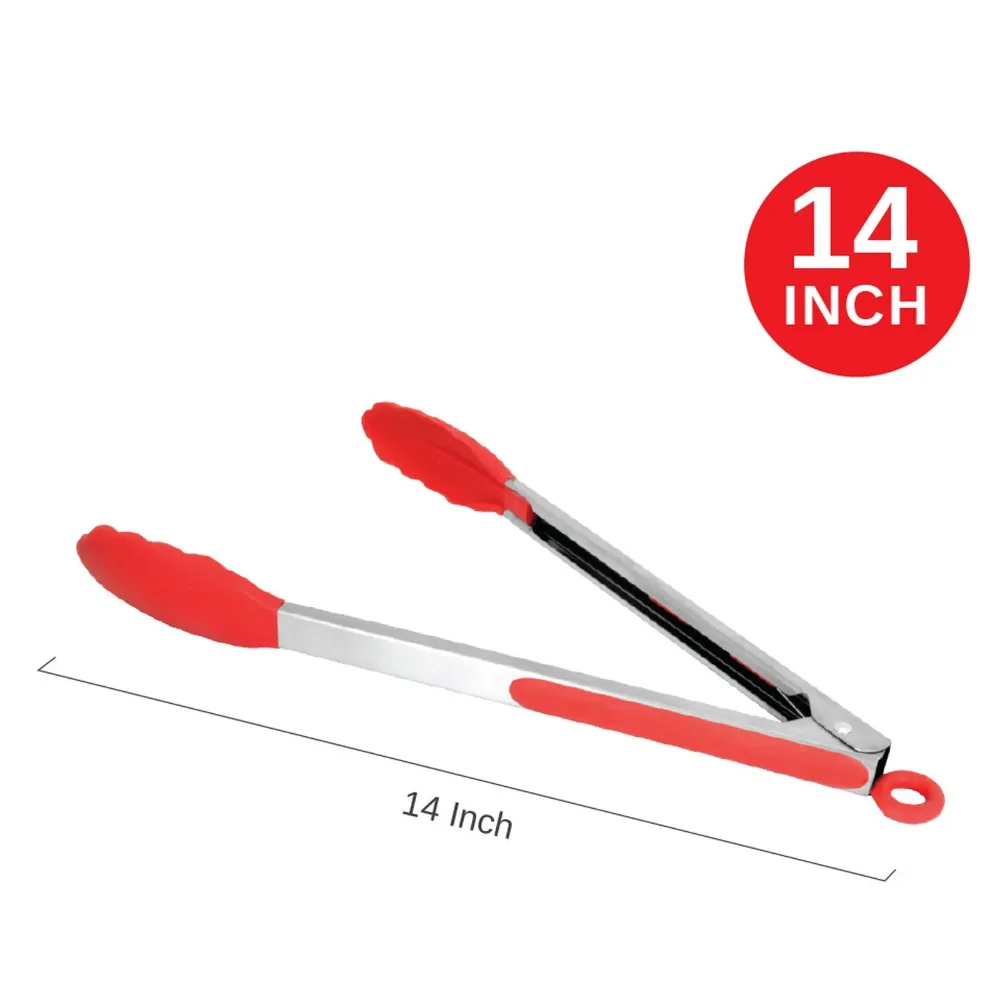 Qware 14" Stainless Steel Food Tongs