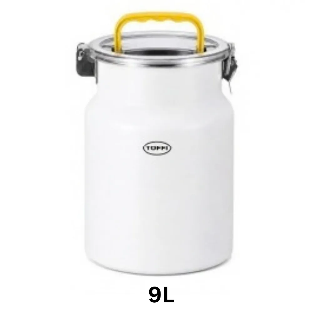 Toffi B3009-36 9L Stainless Steel Food Storage Container with Plastic Lid 
