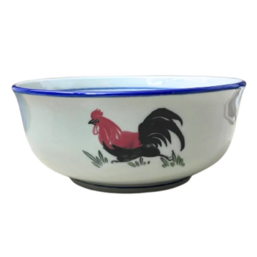 8" Traditional Rooster Big Bowl