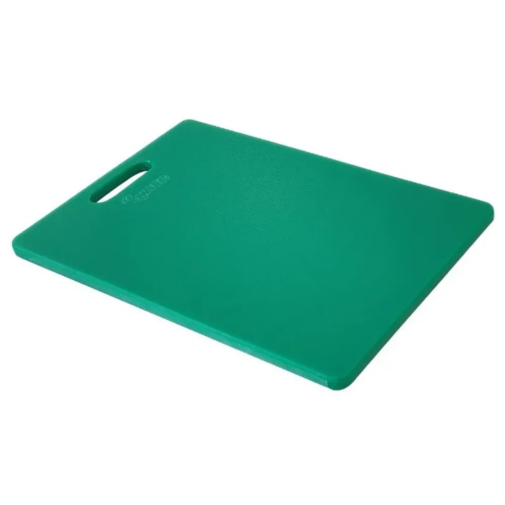 Qware QCB352513-GN Colour Coded Rectangle Cutting Board with Handle (Green)