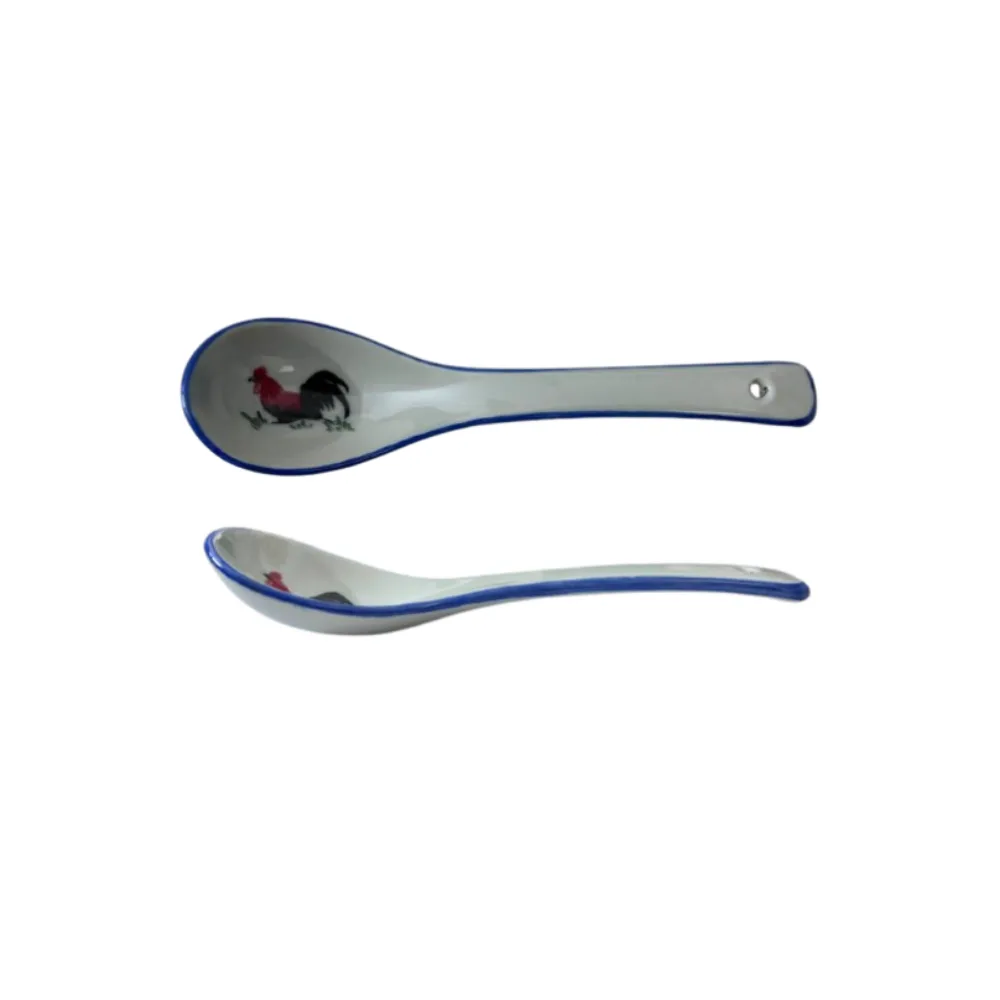 6.75" Traditional Rooster Long Soup Spoon
