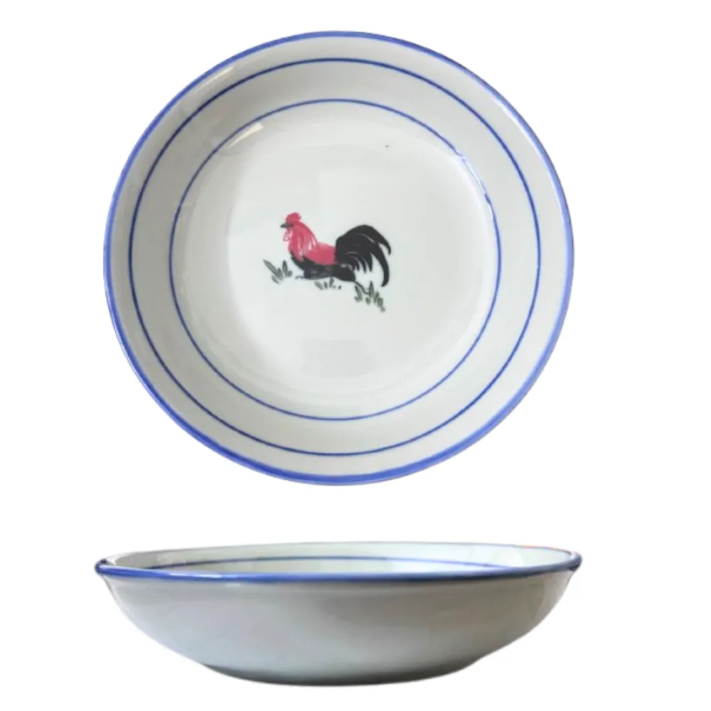7" Traditional Rooster Deep Plate
