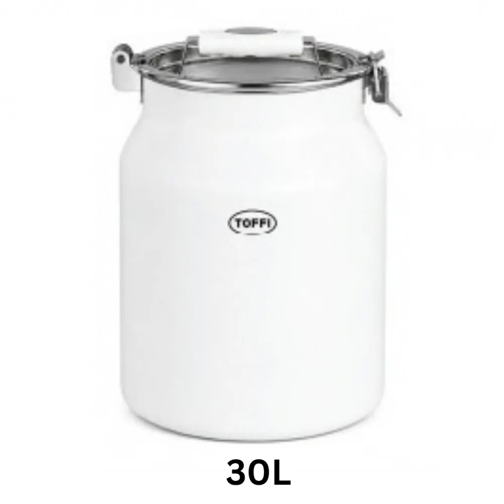 Toffi B3036-36 30L Stainless Steel Food Storage Container with Stainless Steel Lid