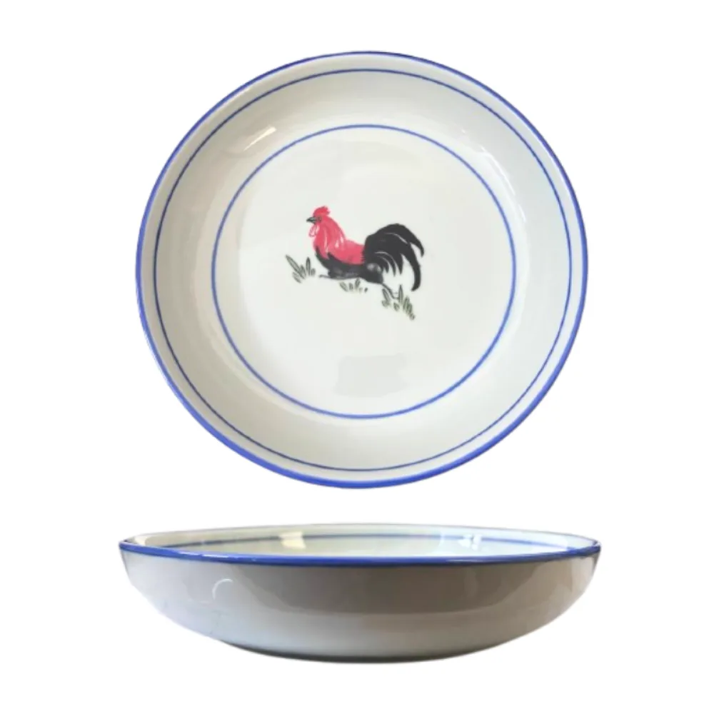 8" Traditional Rooster Fruit Plate