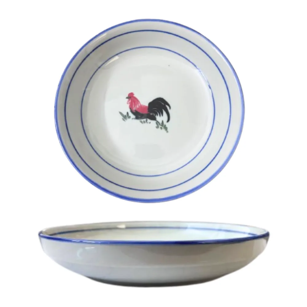 7" Traditional Rooster Fruit Plate