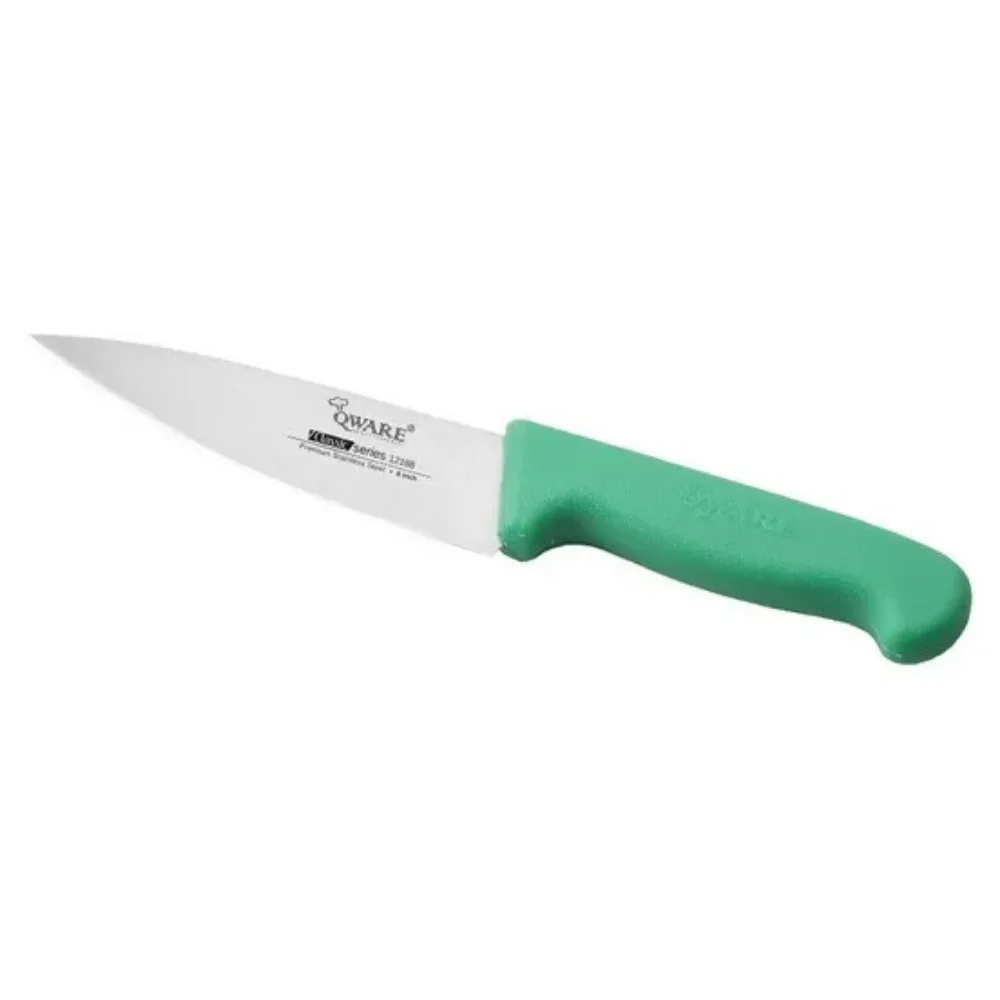 Qware 12188-28GN 11" Stainless Steel Chef Knife (Green)