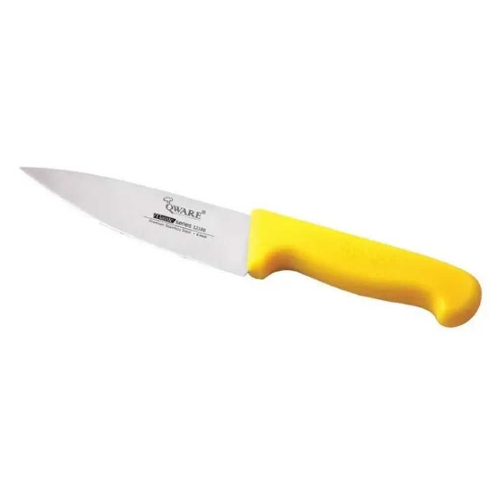 Qware 12188-25YL 10" Stainless Steel Chef Knife (Yellow)