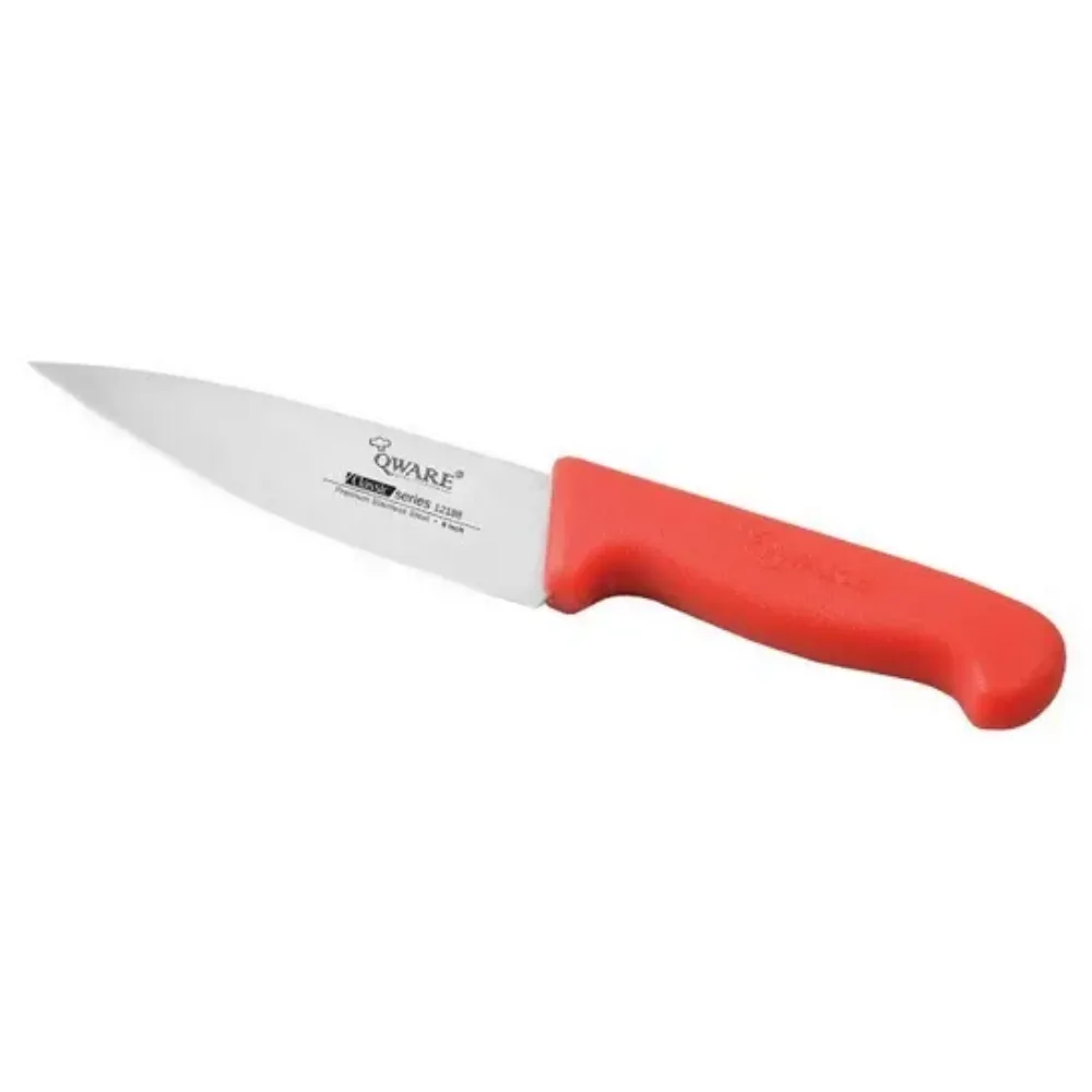 Qware 12188-28RD 11" Stainless Steel Chef Knife (Red)